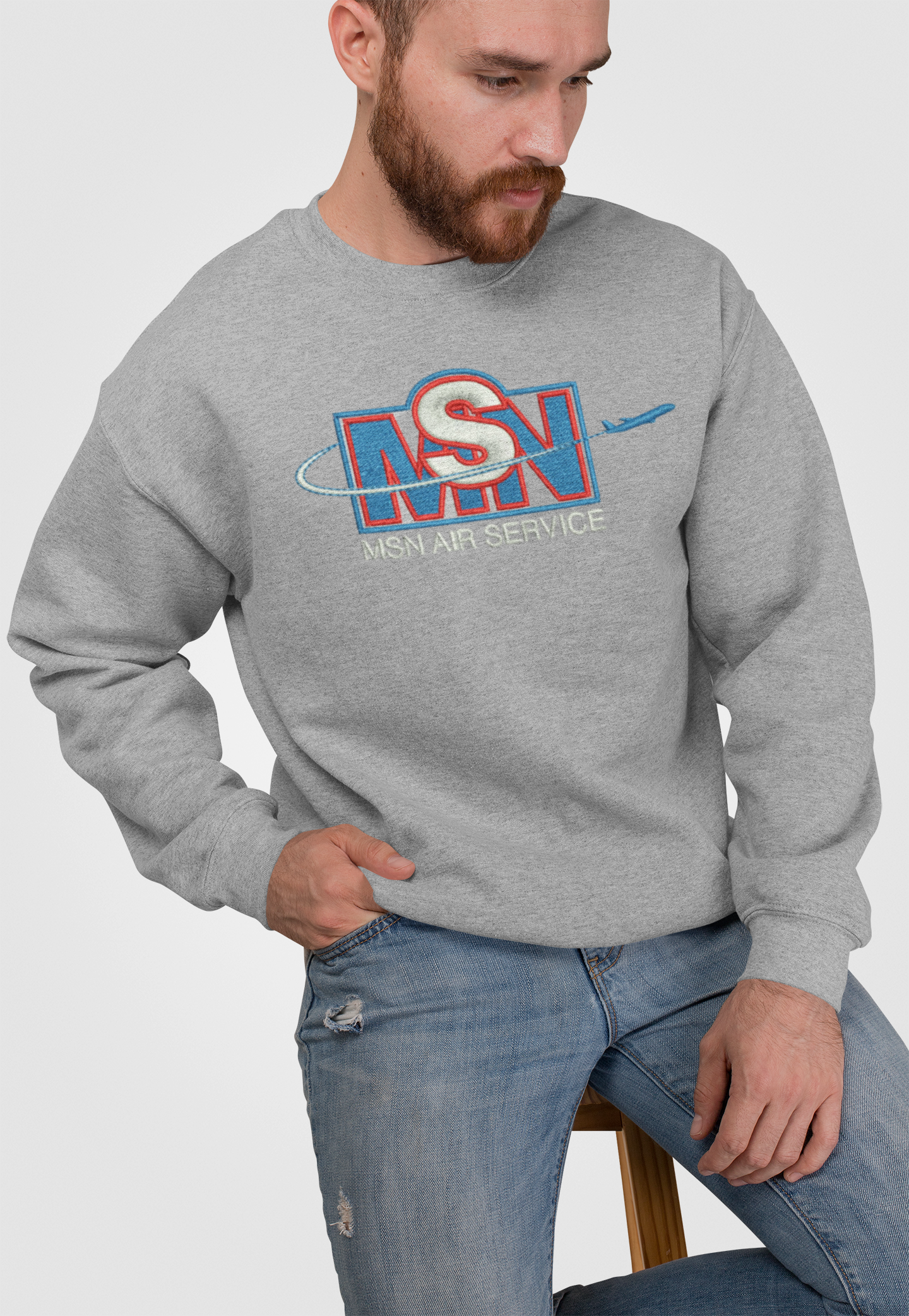 Uniform Sweatshirts | Logo 4" Embroidery (Chest) - Company Info 11" DTF Printing (Back)