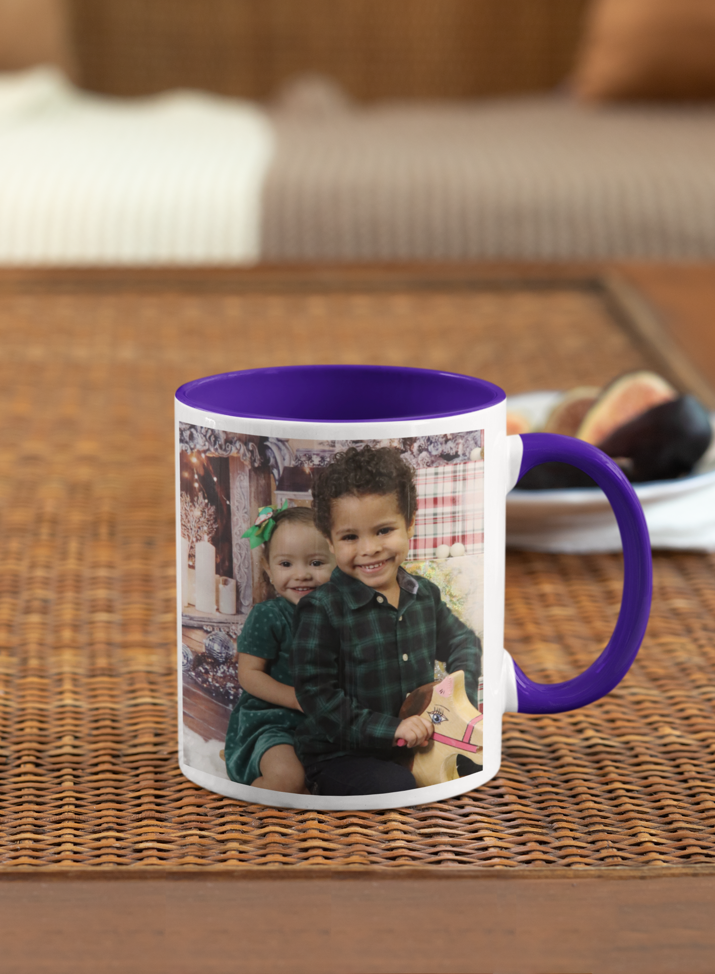 Mug with Colored Rim | 15 oz